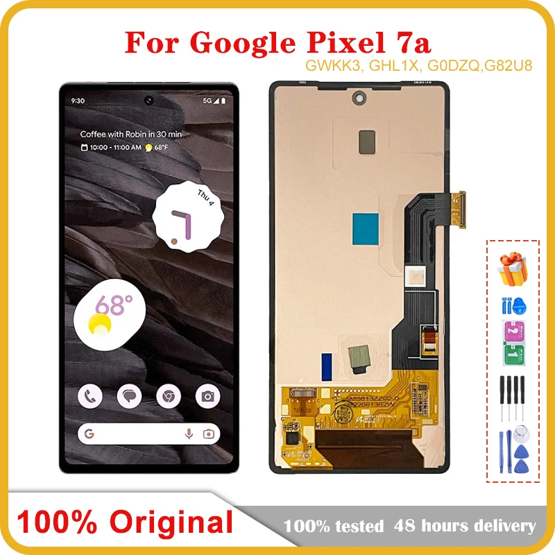 

6,1 "оригинальный AMOLED для Google Pixel 7A LCD дисплей кодирующий преобразователь сенсорного экрана в сборе Pixel 7A GWKK3 GHL1X, G0DZQ, G82U8 LCD