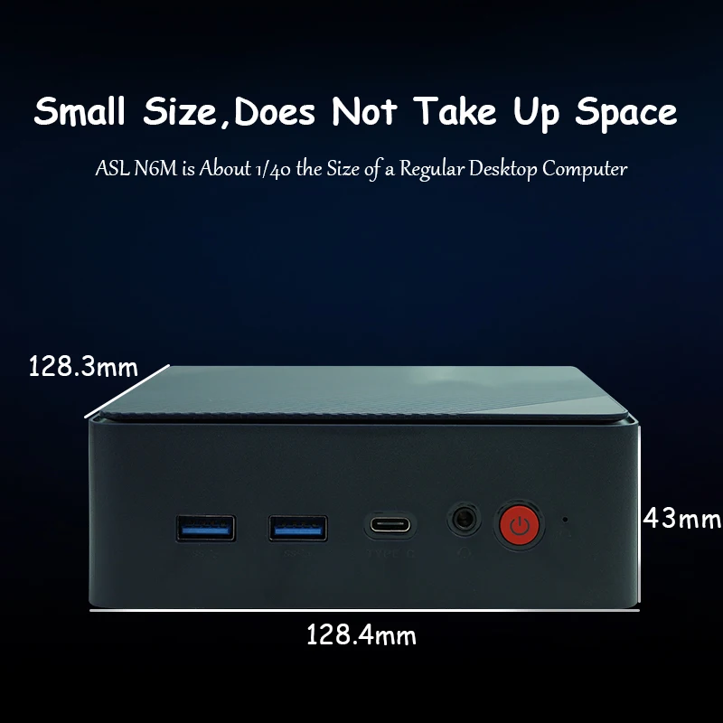 ASL N6M Mini PC Intel Alder Lake N100 8GB/16GB DDR4 RAM 256GB/512GB M.2 SSD Windows 11 WiFi 5 BT 5.1 For DIY Desktop Computer 2