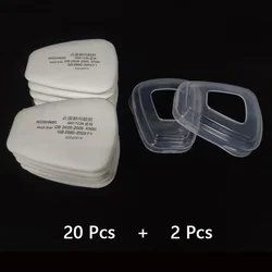 Electrostatic Dust Filter Adapter for Respirator Gas Mask Accessories - Ideal for Painting and Spraying (22PCS Set)
