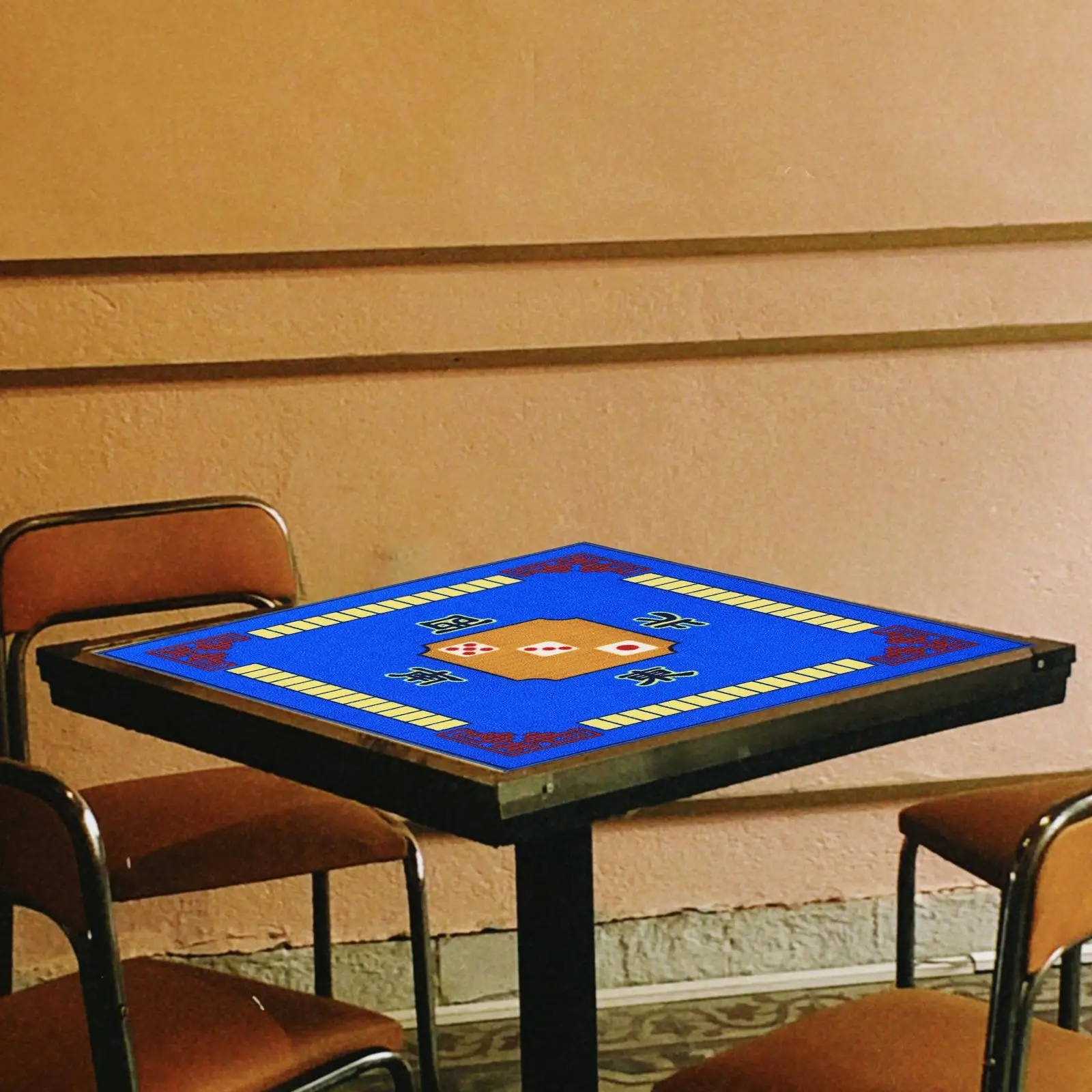 Tapis de Mahjongg antidérapant de forme carrée, réduction du bruit, nappe de Table de Mahjong pour jeux de bureau à domicile, accessoires de cartes de Mahjong Mahjongg Mat Anti Slip Square Shape Noise Reduction Mahjong Table Cloth Board for Home Desktop Games Mahjong Cards Accessories
