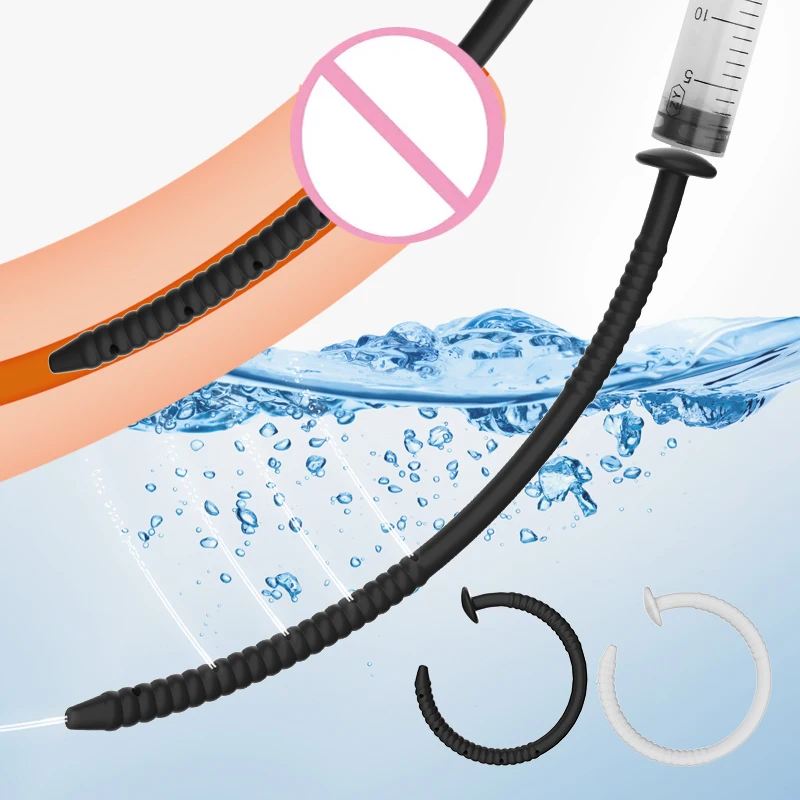 3 Size Silicone Urethral Sound Penis Insert Stimulation Dilator For Men