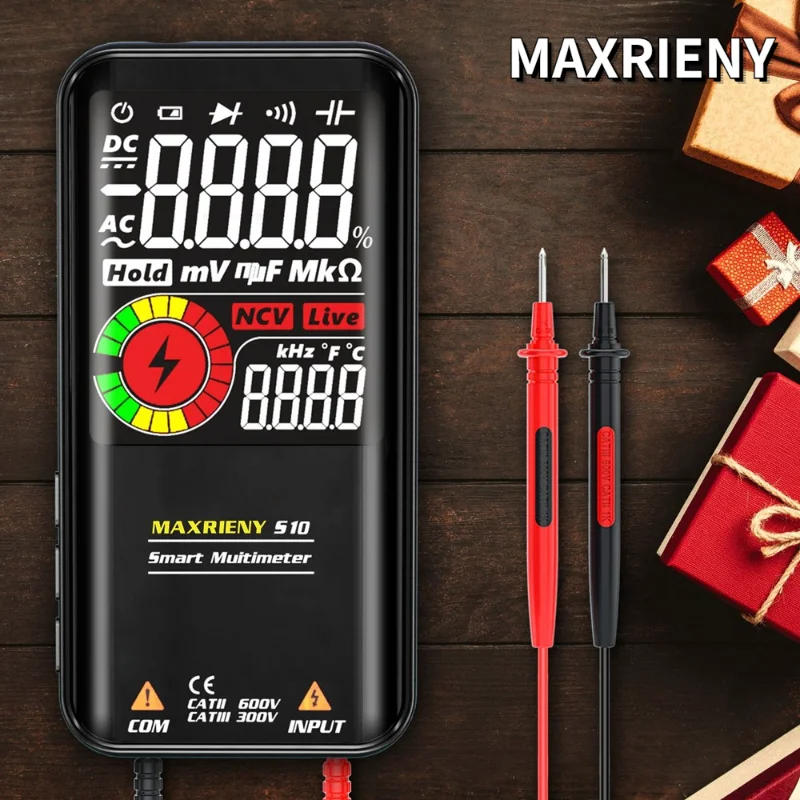 MAXRIENY Profesional Digital Multimeter Smart EBTN Display Voltmeter