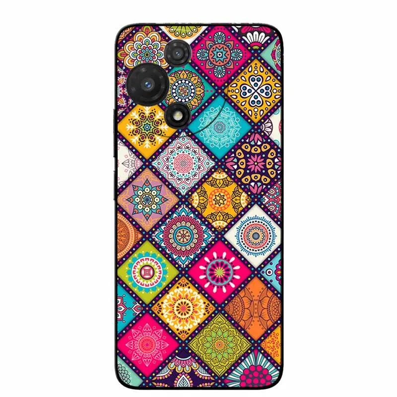 3D Cartoon Embossed Retro Silicone Case with Anime Bumper