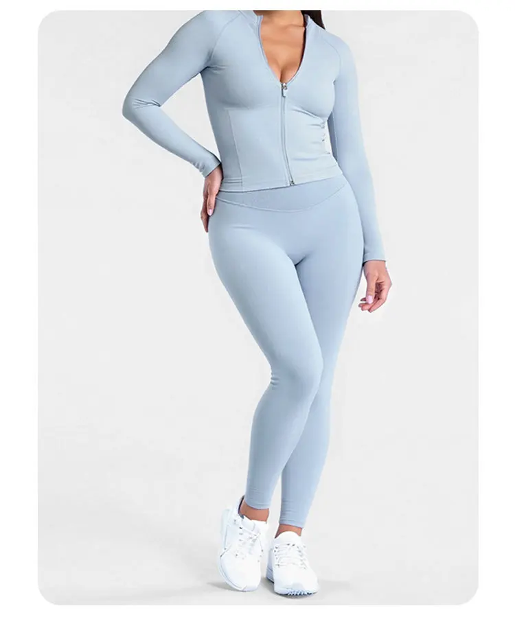 Ensemble Yoga Femme : Legging & Veste Zippée