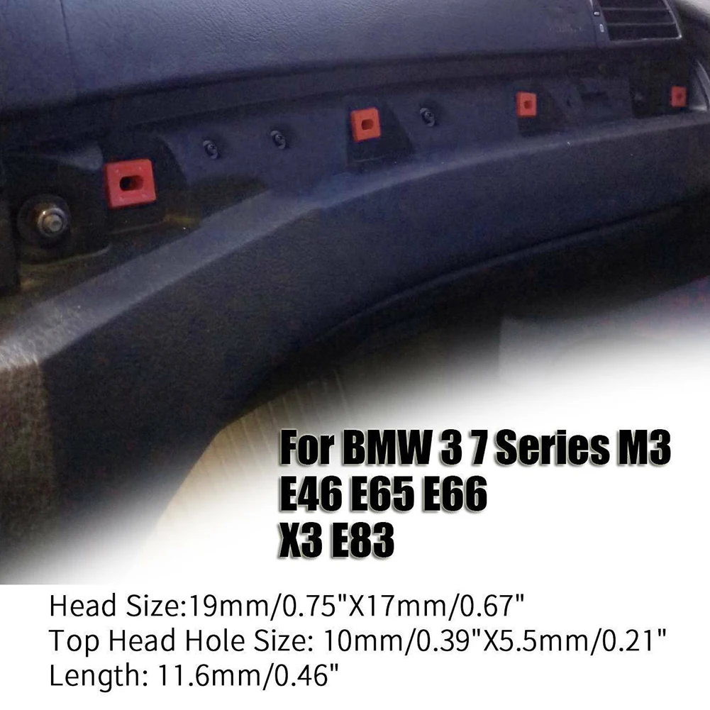 

10Pcs Car Dashboard Interior Panel Fixing Clip For BMW 3 Series E46/M3 97-06 7 Series E65 E66 X3 E83 03-10 323i 328i 323Ci