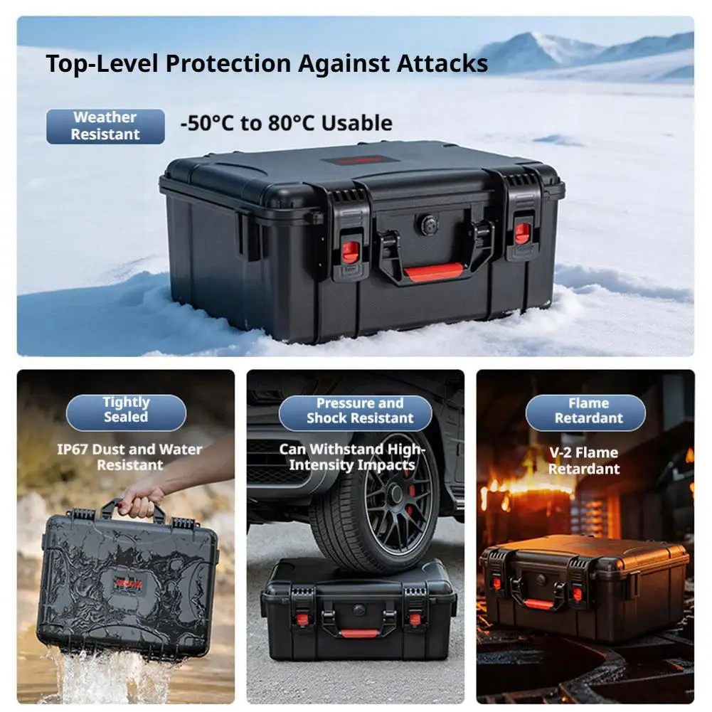 Étui étanche pour DJI Avata 360 - Sac de transport rigide noir