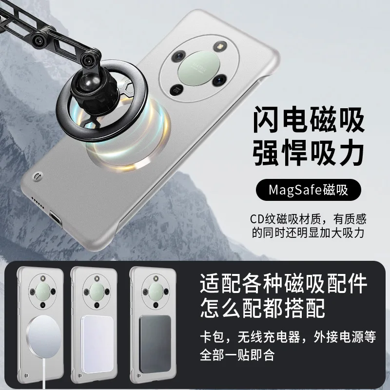 Sleek Matte Protective Case with Magnetic Wireless Charging Compatibility for For Honor X9D 5G