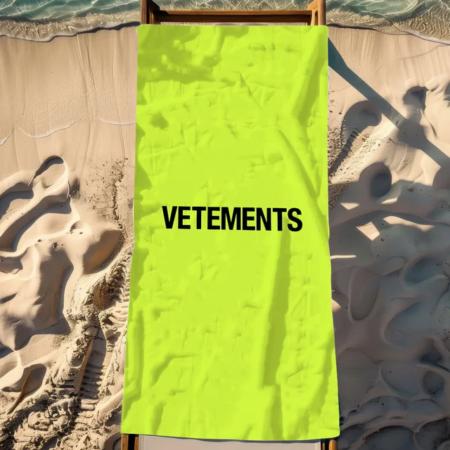 Fashion Towel Soft Pool Gift For Travel Gym Shower Camping Quick Dry Sports V-Vetements Logo Large Beach Towel 4