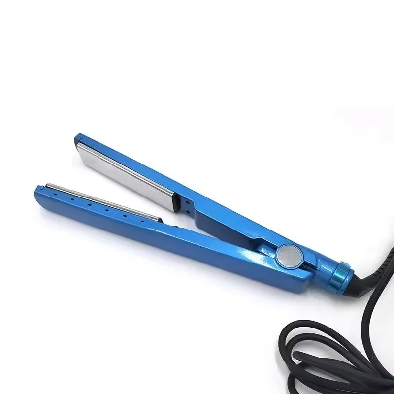 Prancha Alisadora de Cabelo Azul 2 em 1 Portátil com Versões Larga e