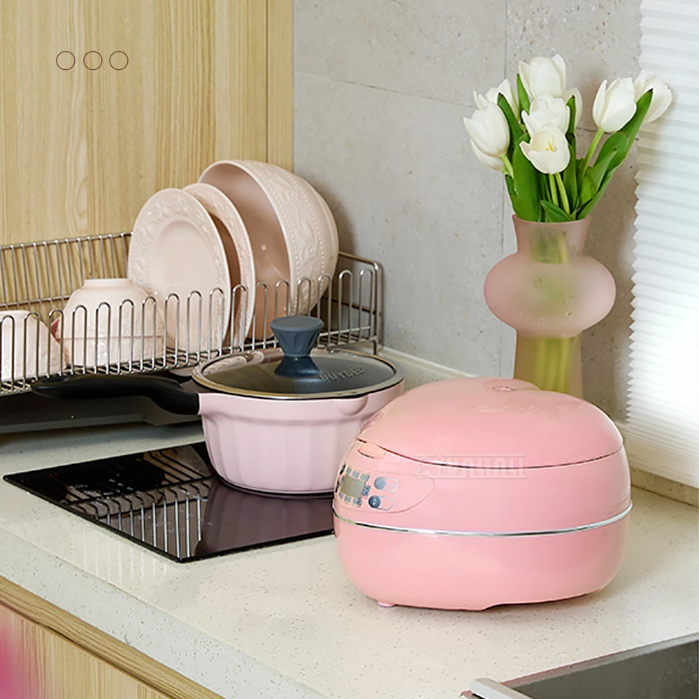 1.8L Household Rice Cooker Steamer 220V Multi Cooker Multifunctional Rice Kitchen Cooking Steamer 1-3 people