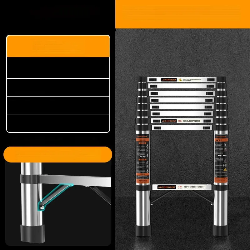 سلم تلسكوبي قابل للطي – حل ذكي لمساحاتك الضيقة