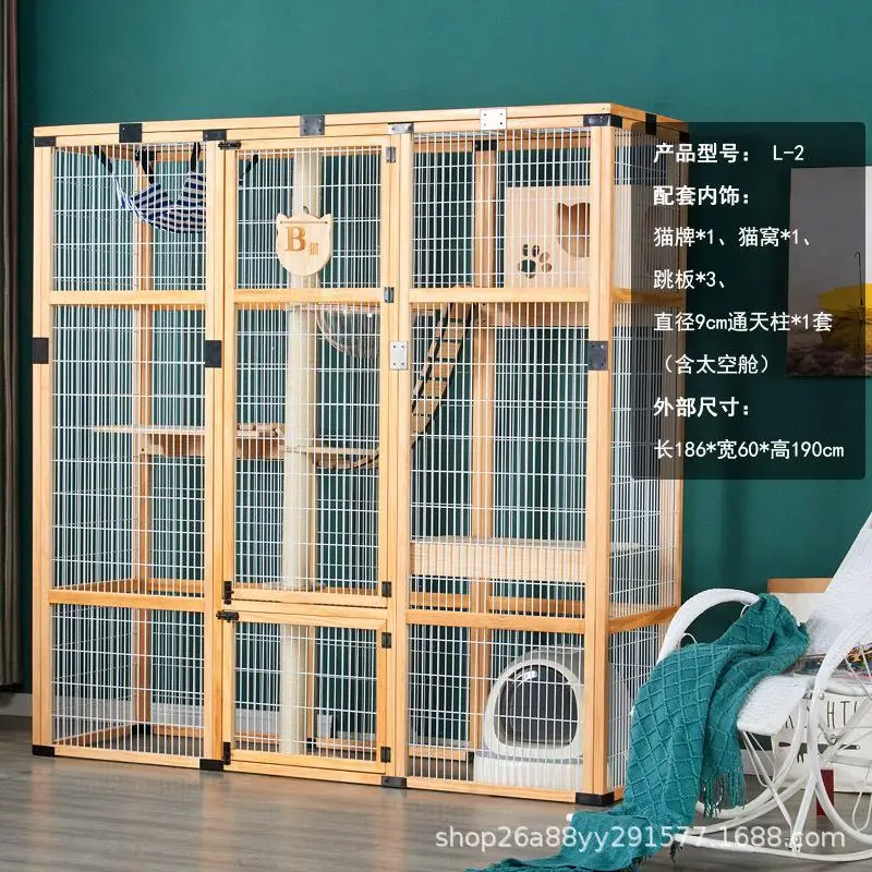 Achetez en gros Grande Cage Pour Chat Avec Un Espace Libre Extra Large  Bricolage Maison Villa Intérieure Chat Cottage Villa Nid De Chat Chat  Maison Chat Cage Chine et Cage Pour Chat