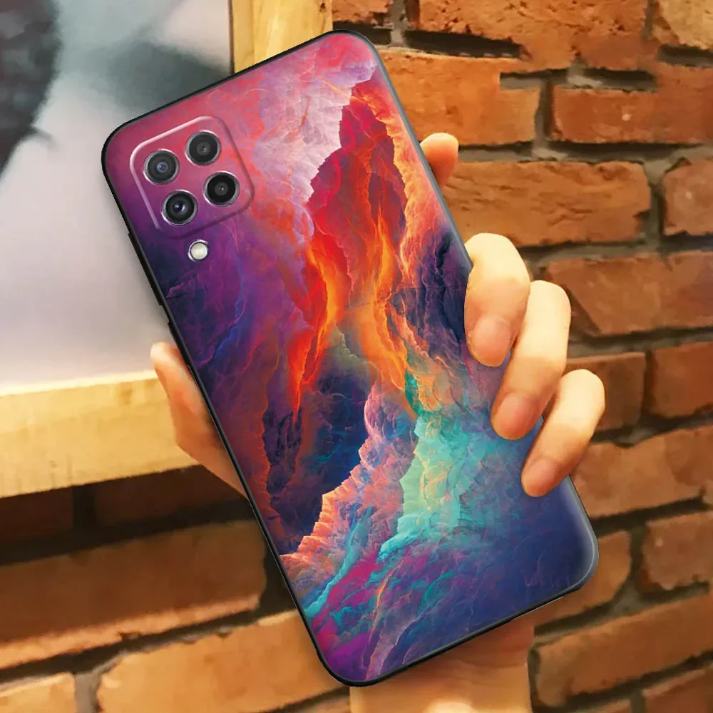 Geometric Silicone Soft Protective Case for Samsung Galaxy A22 - 4G/5G Models
