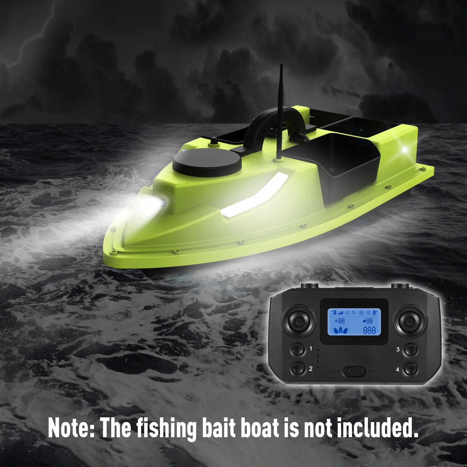 Télécommande pour bateau RC GPS D19/D20 - Portée 500m