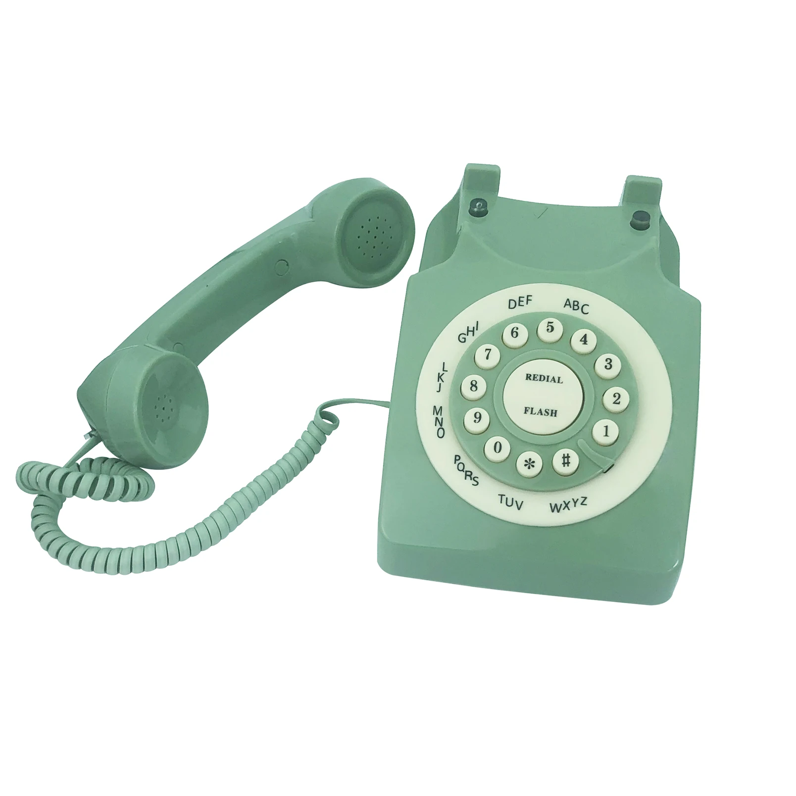 Teléfono vintage De escritorio Retro Teléfono antiguo Teléfono fijo con  cable para teléfono de oficina en casa Negro / rosa / verde