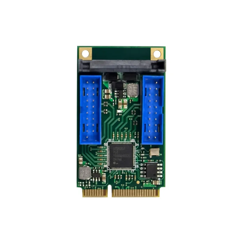 미니 PCI-Express 4포트 USB3.0 10/100/1000Mbps 네트워크 컨버터 산업용 제어 내부 확장 카드-인