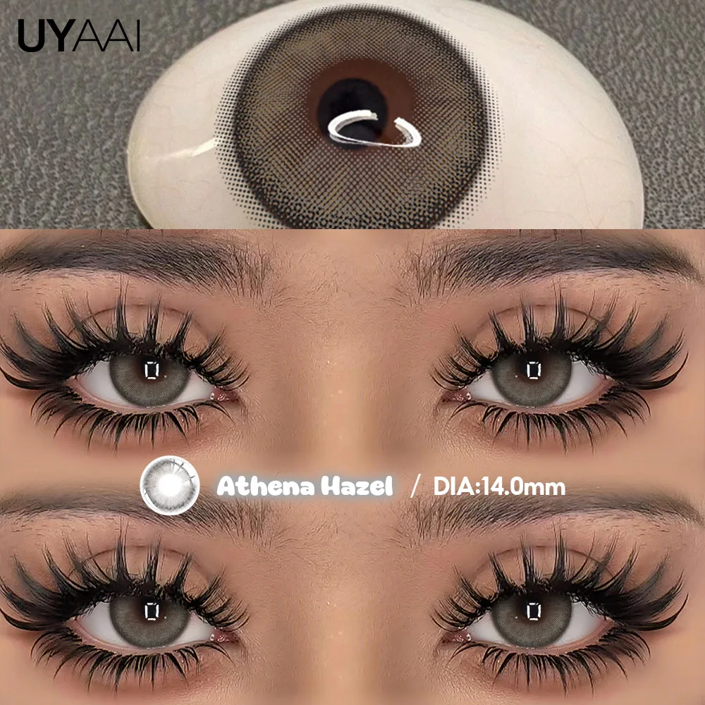 Natural Beauty Green & Gray Contact Lenses