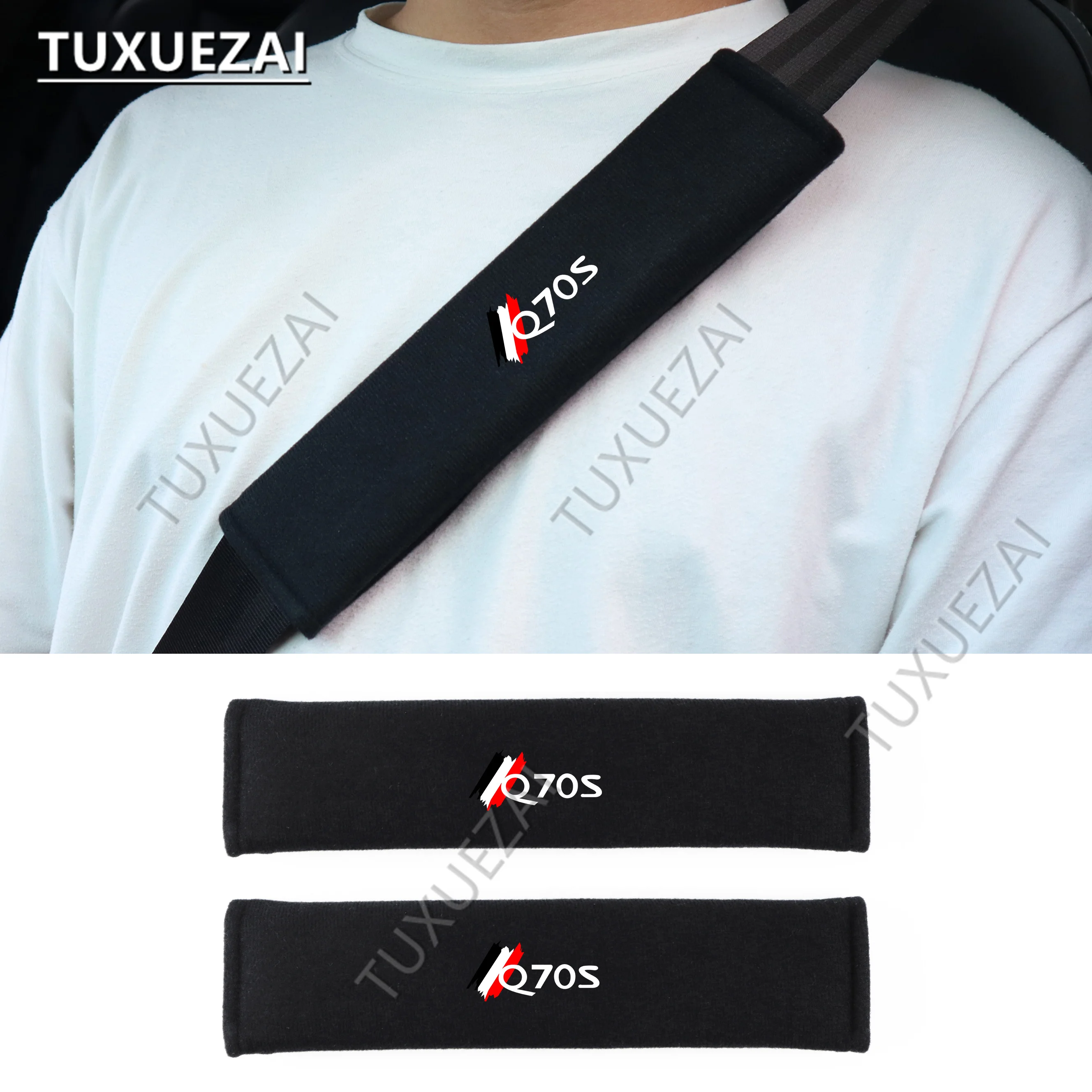 

Для Infiniti Q70S Накладка для ремня безопасности автомобиля ремень безопасности Защита плеч орнамент дышащая защита ремня безопасности подкладка