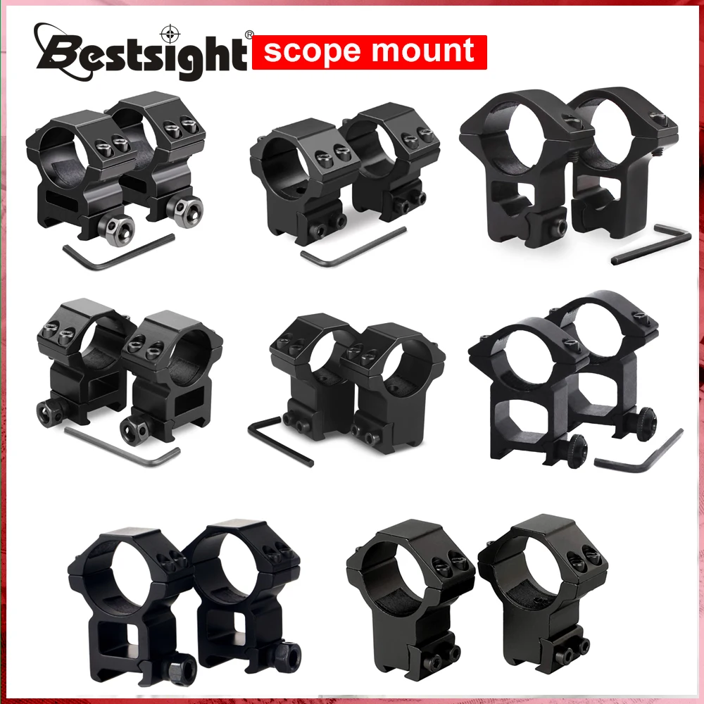 25.4mm/30mm Riflescope Mount Ring 11mm / 20mm Picatinny Rail High Profile for Rifle Scope Hunting Mount