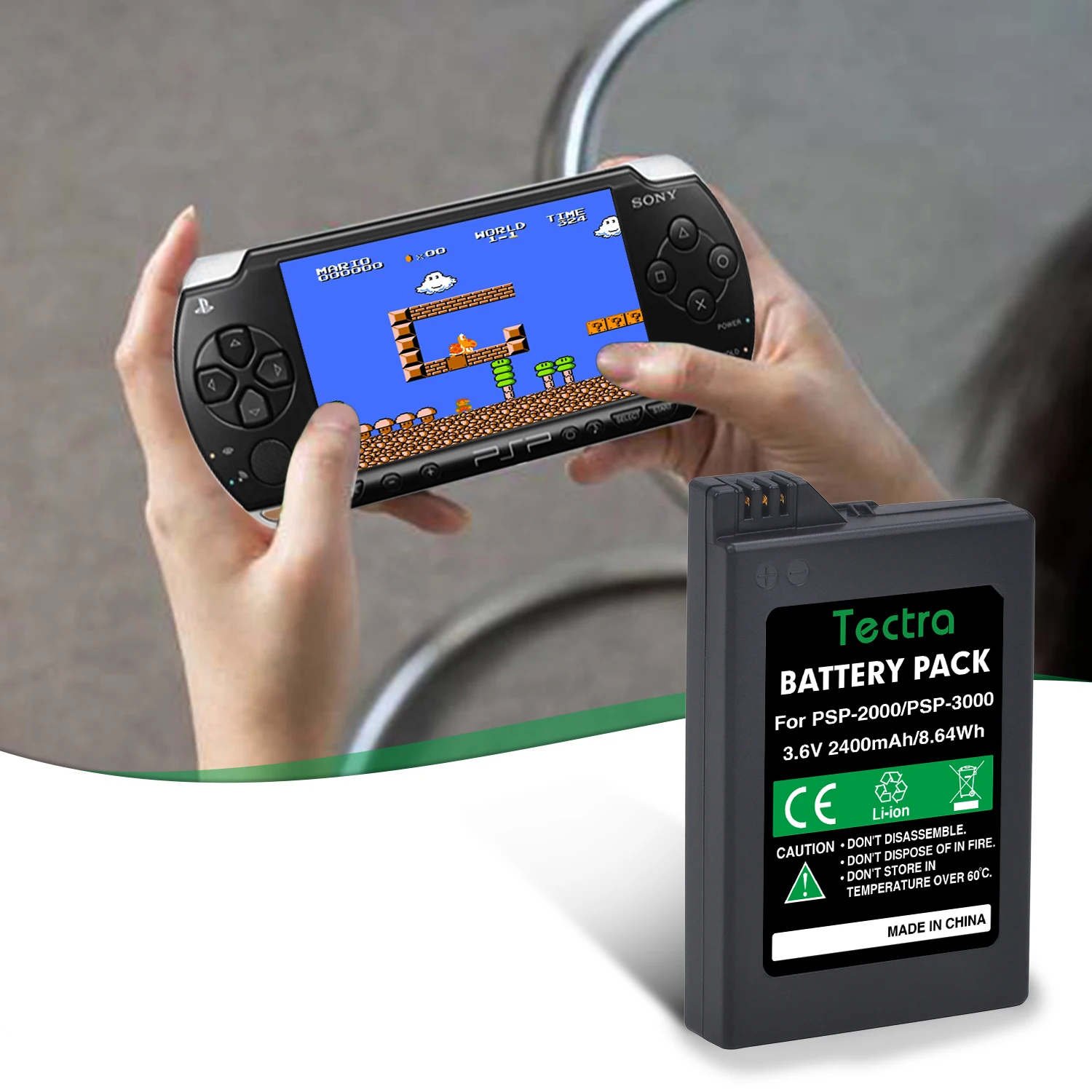 3600mAh High Capacity 3.6V Lithium Ion Rechargeable Battery Pack Replacement For Sony PSP 1000