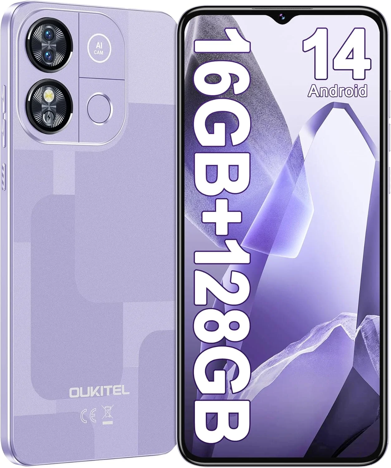 OUKITEL C57 Pro 4G Smartphone 16Go (4 + 12) RAM /128go ROM