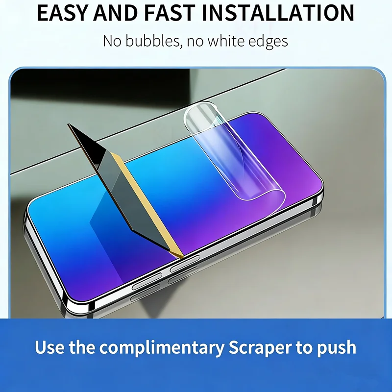 3-Pack Full Coverage Hydrogel Screen Protector Films