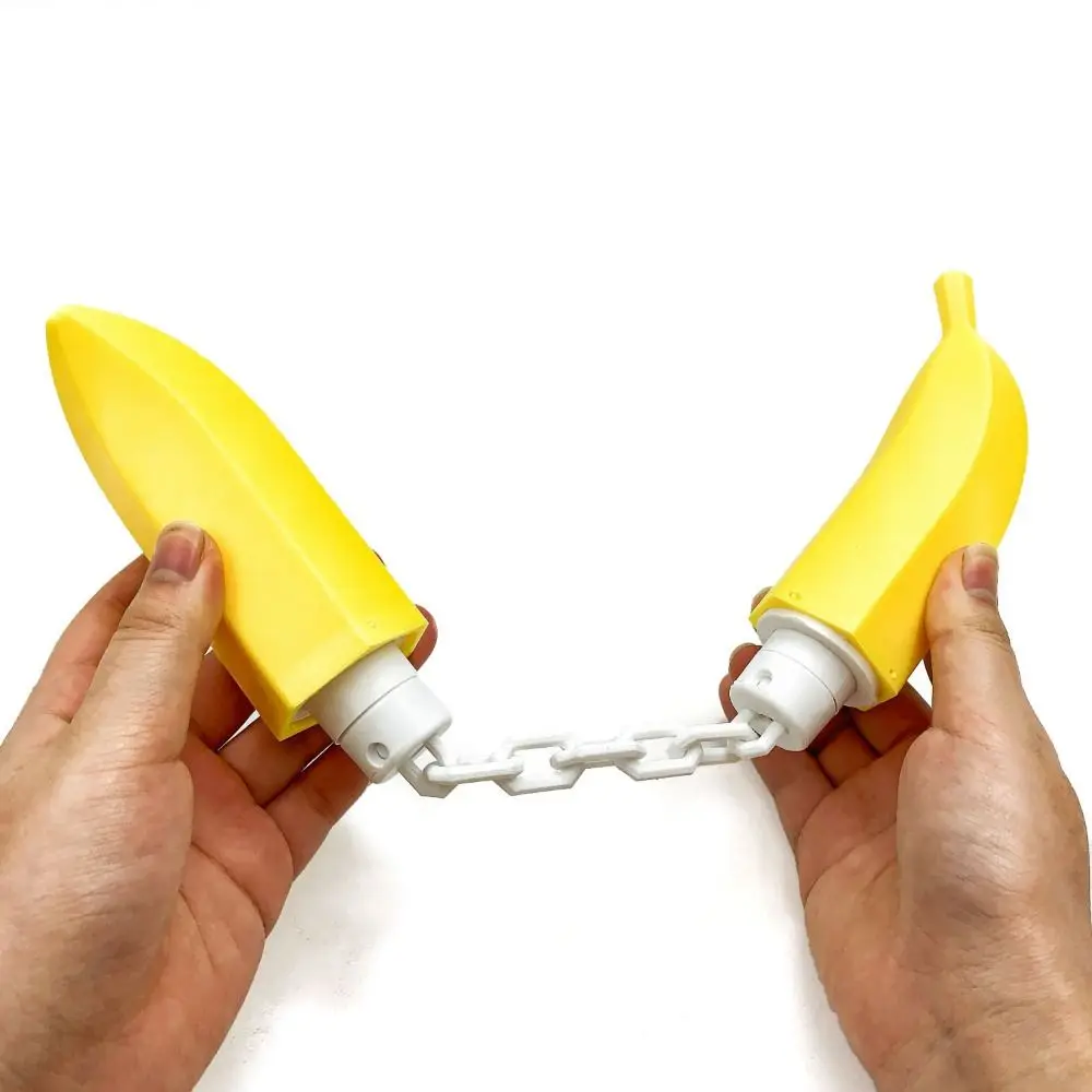 창의적인 바나나 쌍절곤 장난감 3D 프린팅 시뮬레이션 과일 엄지척 장난감 시뮬레이션 과일 소품 사실적인 바나나 접이식 장난감