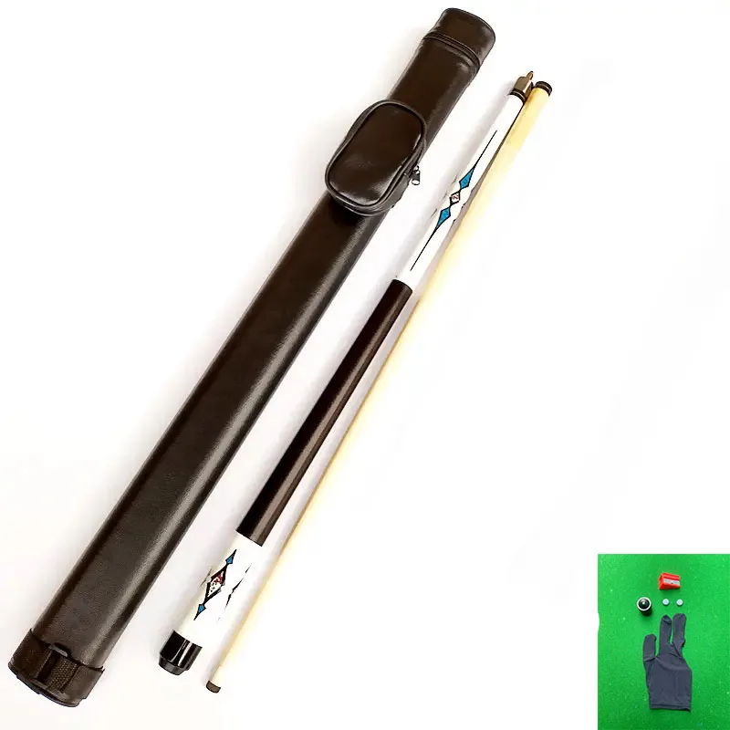 Factory direct billiard accessories maple wood 1 2 billiards leather barrel