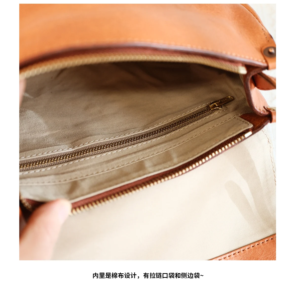 Outdoor-Reisen Luxus echtes Leder Damen Umhängetasche Vintage lässig Designer handgemachte Kuh Leder weibliche Umhängetasche – Detail 17