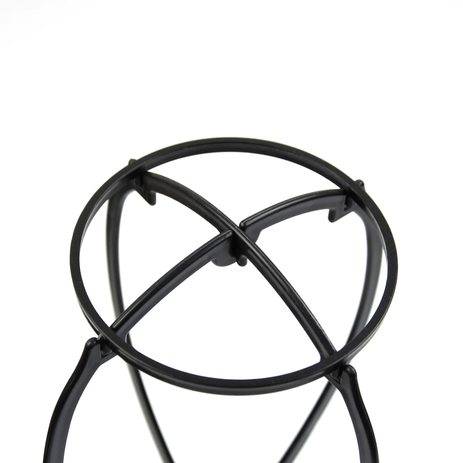 XINSUO 2 stuks 50 cm hoge pruikstandaard, opvouwbare plastic pruikenkop, pruikhoofdhouder, pruikstandaard, geschikt voor het tentoonstellen, bewaren en drogen van pruiken (zwart, wit