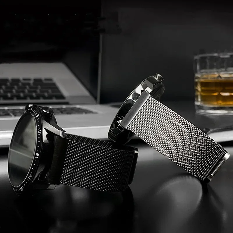 Milanese Loop Metal Magnetic Starlight Bracelet Strap, 22mm/20mm Band