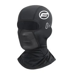 Summer Cooling UV Protection Motorcycle & Cycling Balaclava Hat (Long black)