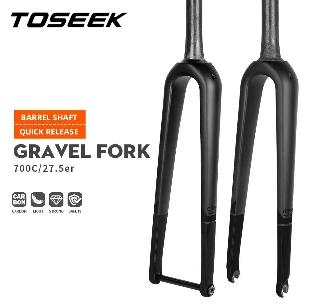 Toseek-ロードバイクカーボンフォーク,リジッドフォーク