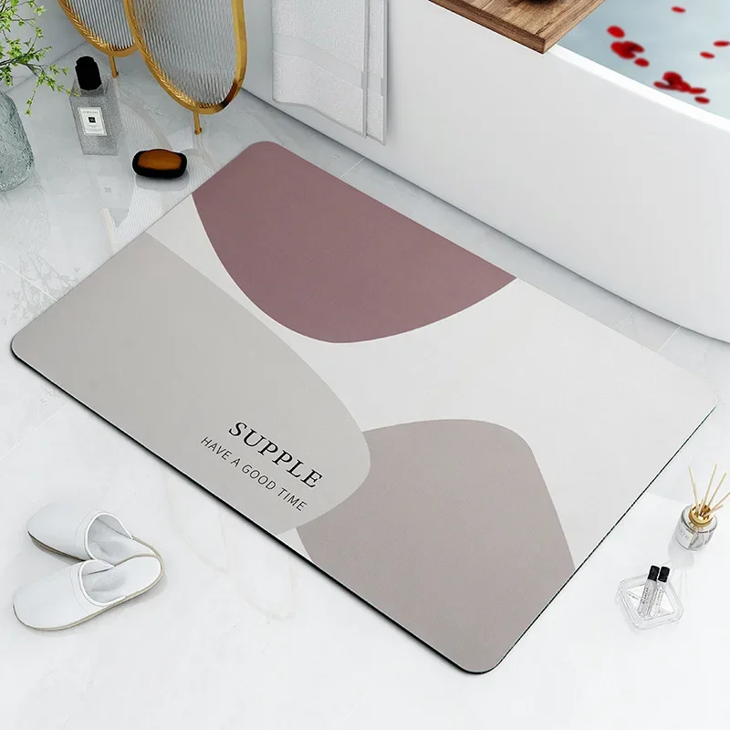 

Nordic minimalist household bathroom absorbent floor mats rug