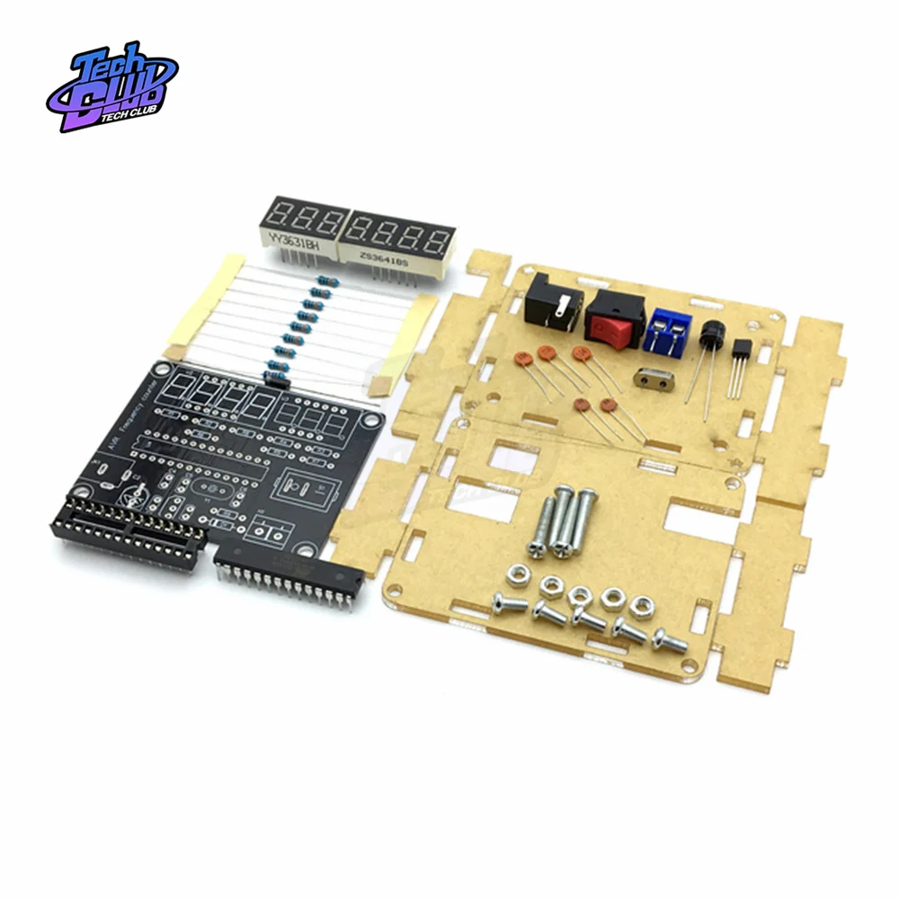 0.45HZ-10MHZ Frequency Meter Frequency Counter AVR with Shell Counter Cymometer Measurement Electrical Tool frequency counter tester frequency meter