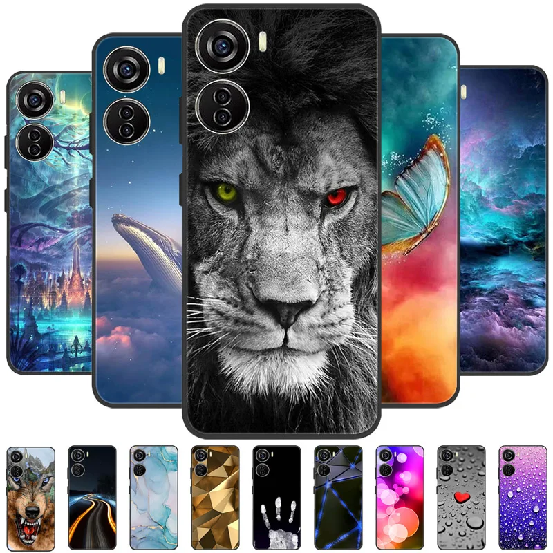 Per Zte Blade V50 Design 5G Custodia 2023 Custodia Morbida Antiurto In Silicone Tpu Per Zte Blade V50Design 5G Funda Capa Cartoon