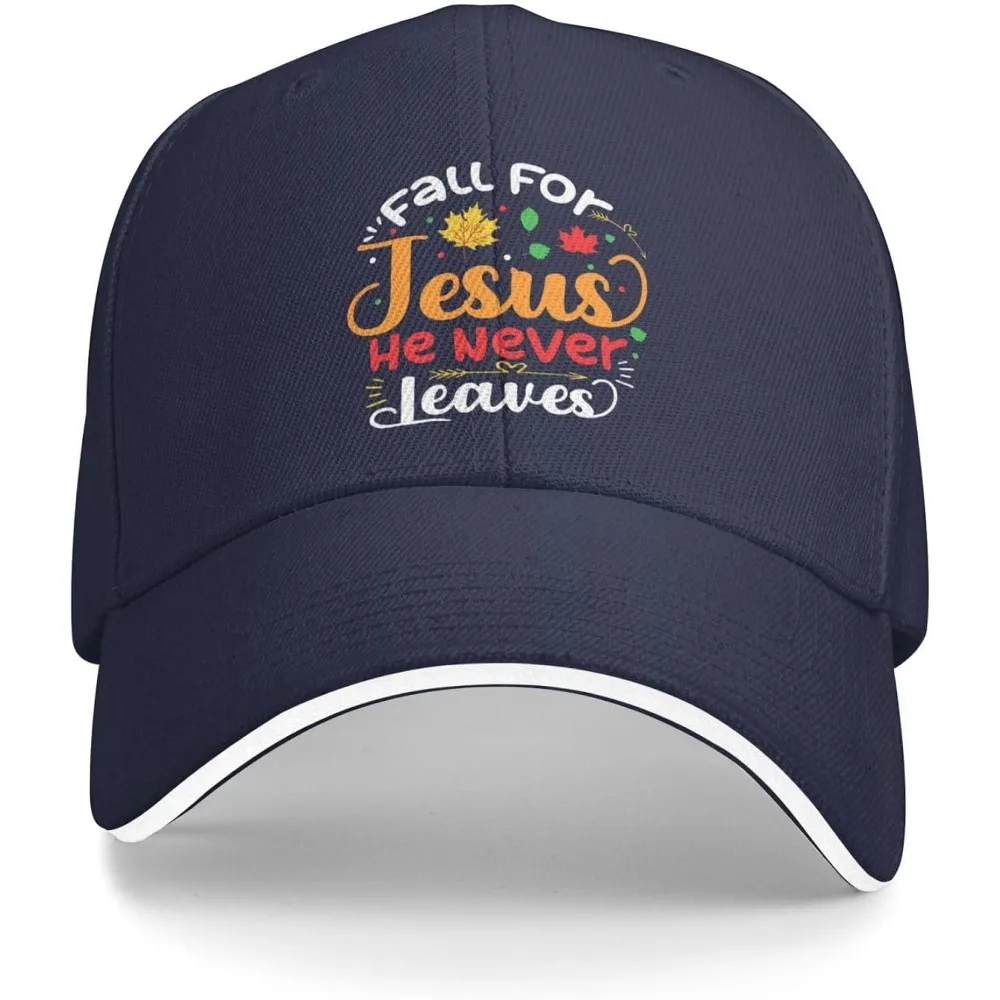 

Fall for Jesus He Never Leaves Hat for Women Baseball Hat Trendy Cap