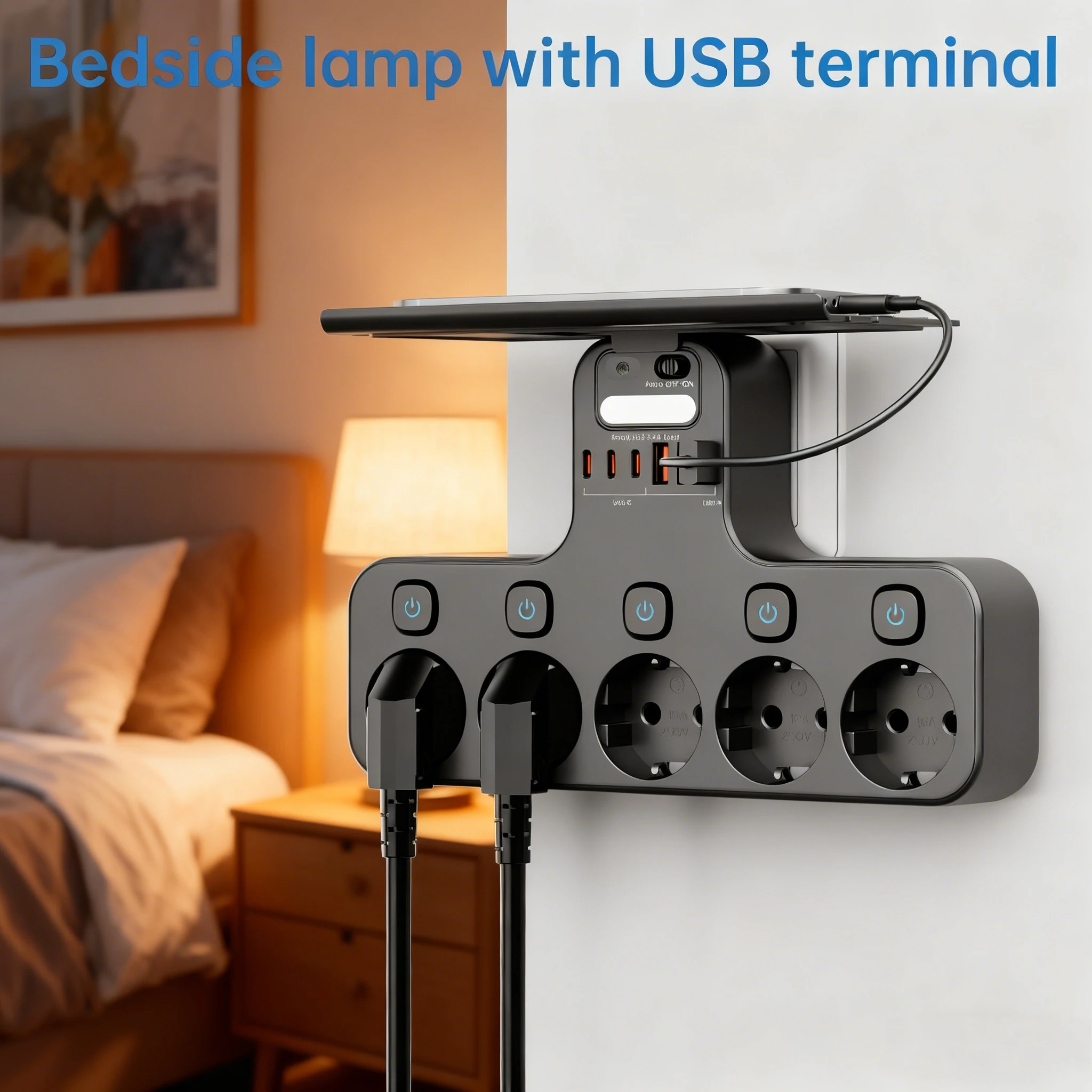 4000W EU Plug Multi-Function Wall Mounted Power Strip Independent Switches S9dcbef9c32f64ef790054c4bcb2eeeaeE