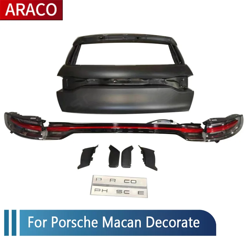 

Декоративный задний фонарь в сборе для Porsche Macan светодиодный светодиодная задняя стоп-сигнальная лампа, Внешнее украшение, модификация автомобильного заднего фонаря