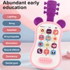 Guitar Phone Toys Baby Music Sound Phones Sleep Toys Analog Phones for Kid Baby Early Education Toys for Children Gifts 2