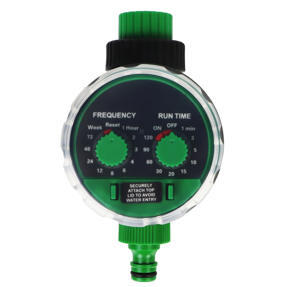 

21025 Ball Valve Drip Irrigation System Two Dial Battery Operated Garden Automatic Irrigation Controller Electronic Water Timer