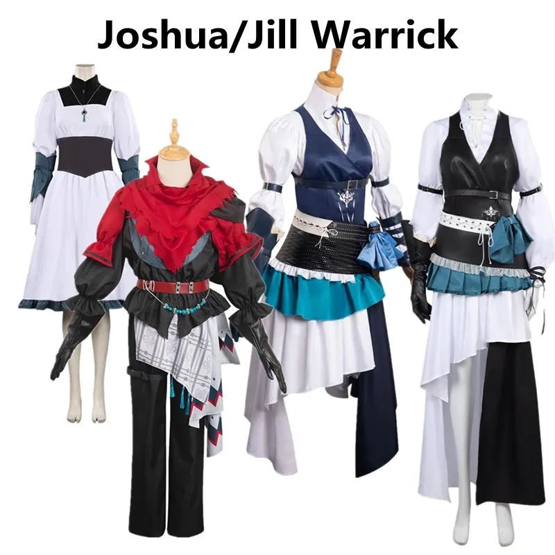 

FF16 Fantasy XVI Joshua Jill Warrick Cosplay Costume Men Women Uniform Belt Outfits Halloween Carnival Party Disguise Suit