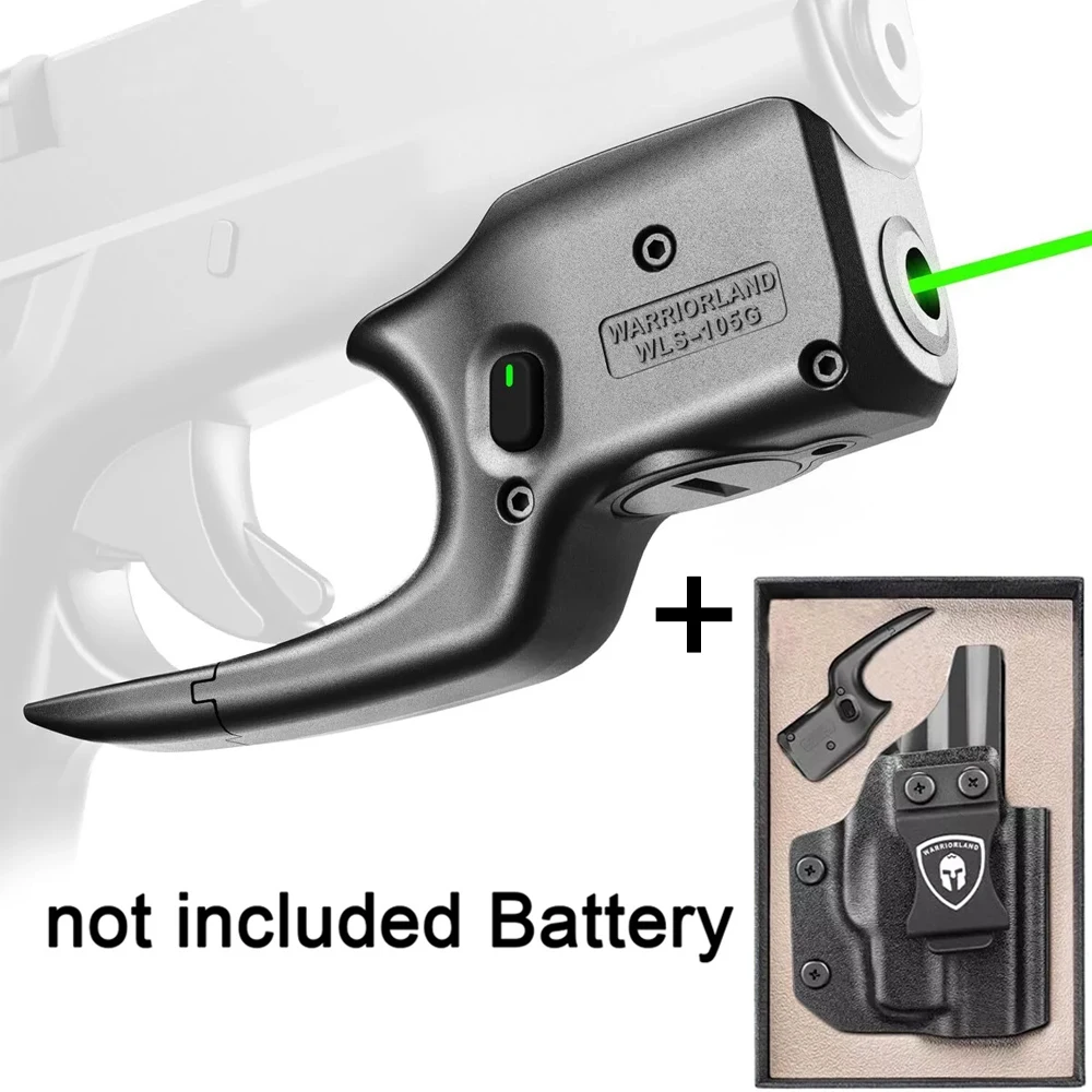 Laser Sight Only Fit Glock 43/43X Green / Rrd Not provide battery Not fit G43X with Rail OR G43X MOS Kydex Holster Beam Sight