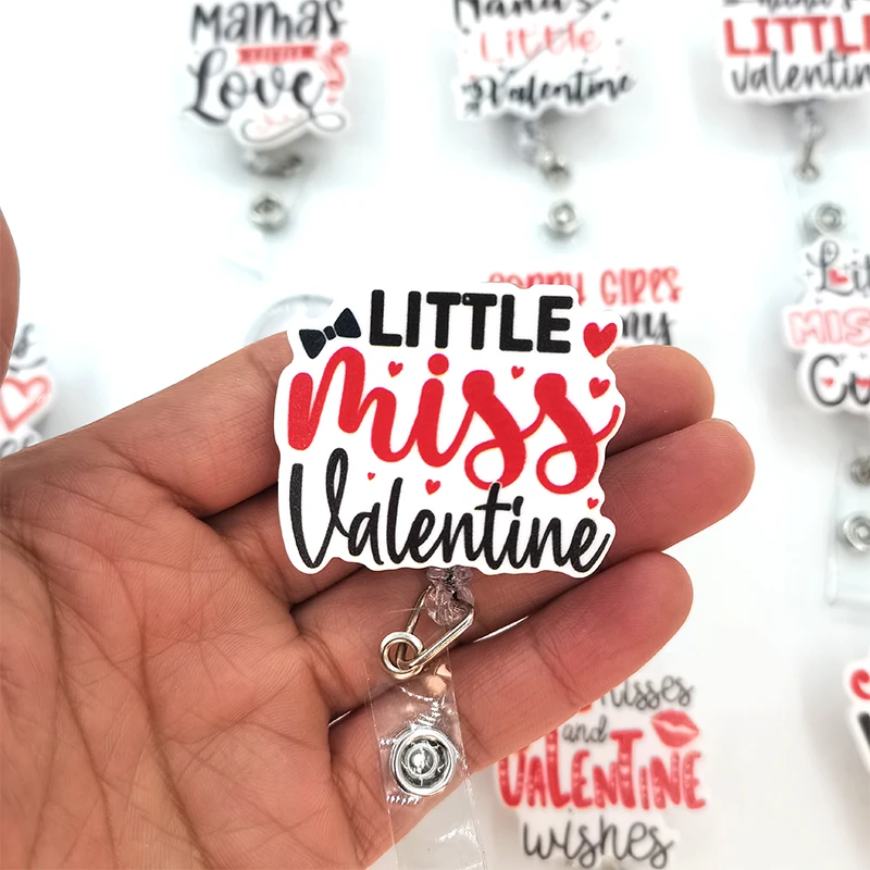 

Nana's Little Valentine Brooch New Irregular Valentine's Day Badge Reels Clips Gift for Mom