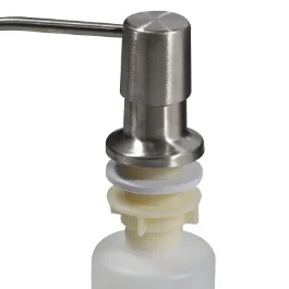 Schwarzes Edelstahl-Küchenspülbecken 50 x 45 cm Einbauversion mit 1 Becken und Abflussset sowie Seifenspender für Küchen und Büros – Detail 5