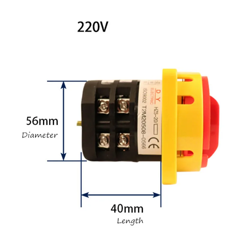 Discount tire balancing machine replacement parts 220 / 380V forward and reverse motor switch