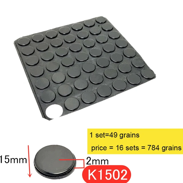 1Set Wall Stickers Self Adhesive Buffer Bumper Toilets Drawer Door Cabinets Anti Collision Rubber Non Slip Silicone Feet Pad K1502 x 784 grains