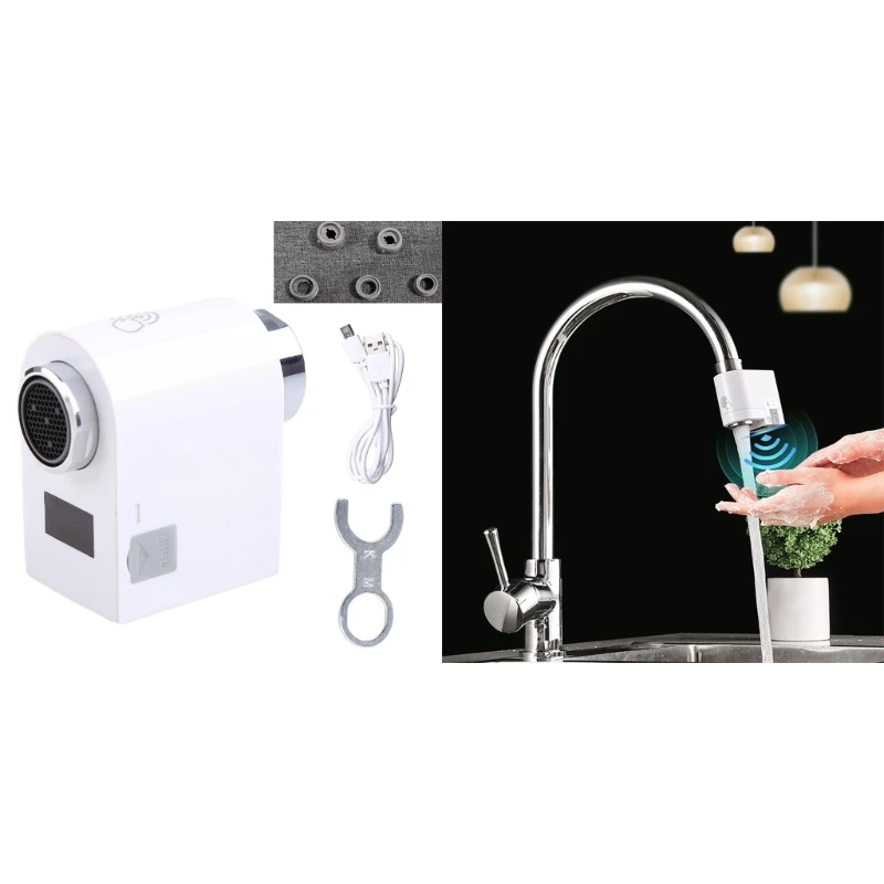 

Upgraded Hands frees Water Tap with Advanced Sensor Technology Stylish Sensor Faucet Energy Saving Double Sensor Durable