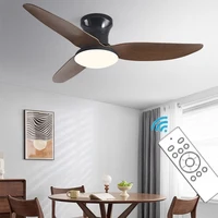 Modern Led Ceiling Fan Lights DC Motor 6 Speeds Timing Fans Low Floor Loft Remote Control Fan With Lights Bedroom Dining room 1