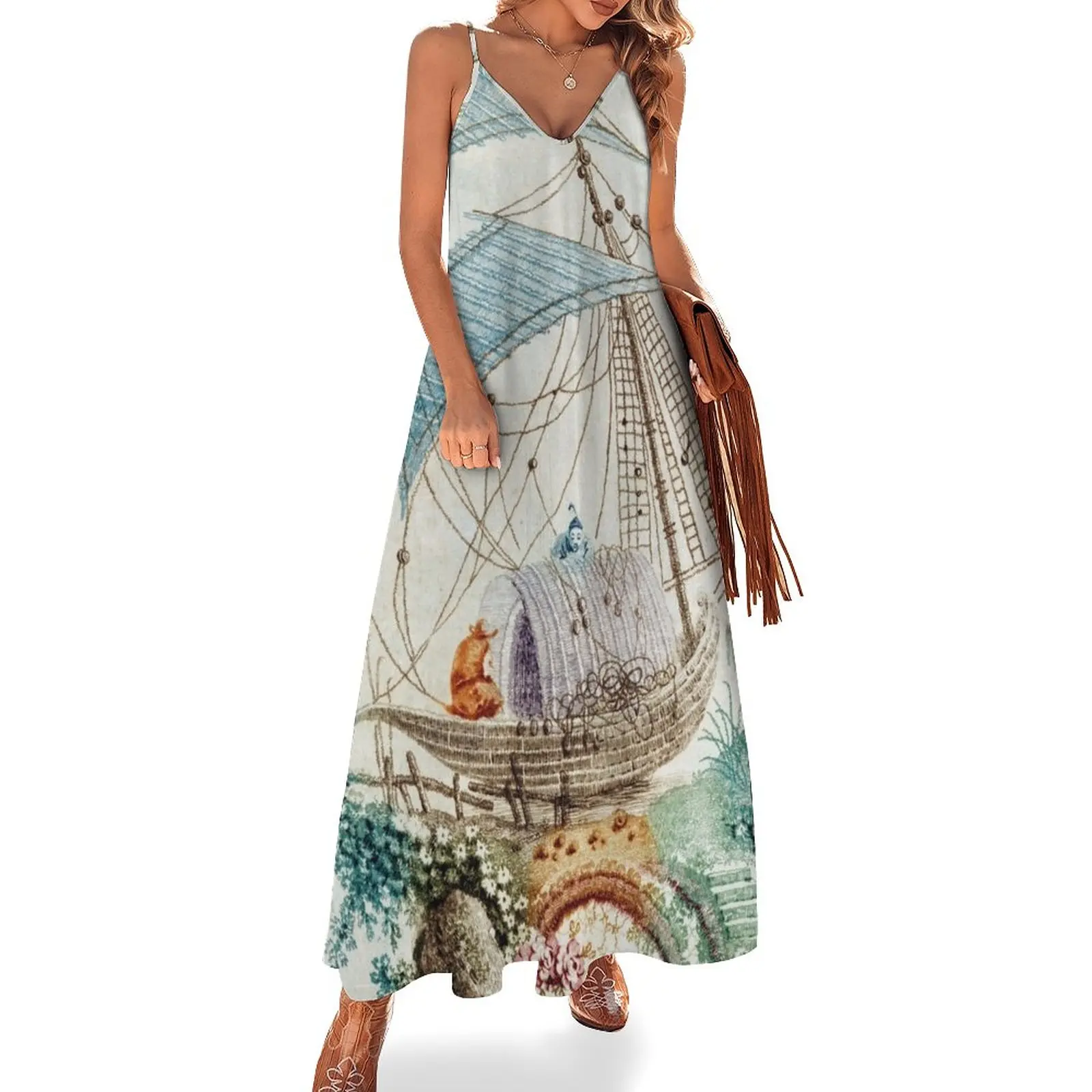 

Chinoiserie Embroidery Sleeveless Dress summer outfits for women 2024 summer dress womens 2024 cute dress